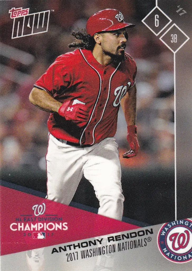 2017 TOPPS NOW POST SEASON ANTHONY RENDON #PS-7 WASHINGTON NATIONALS - Baseball Card Single