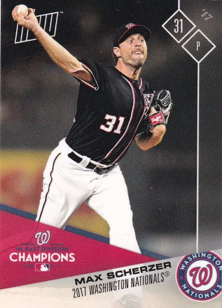 2017 TOPPS NOW POST SEASON MAX SCHERZER #PS-5 WASHINGTON NATIONALS - Baseball Card Single