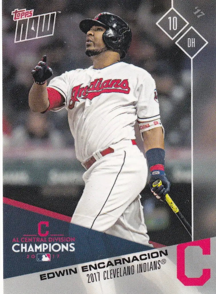 2017 TOPPS NOW POST SEASON #PS-32 EDWIN ENCARNACION- CLEVELAND INDIANS - Baseball Card Single
