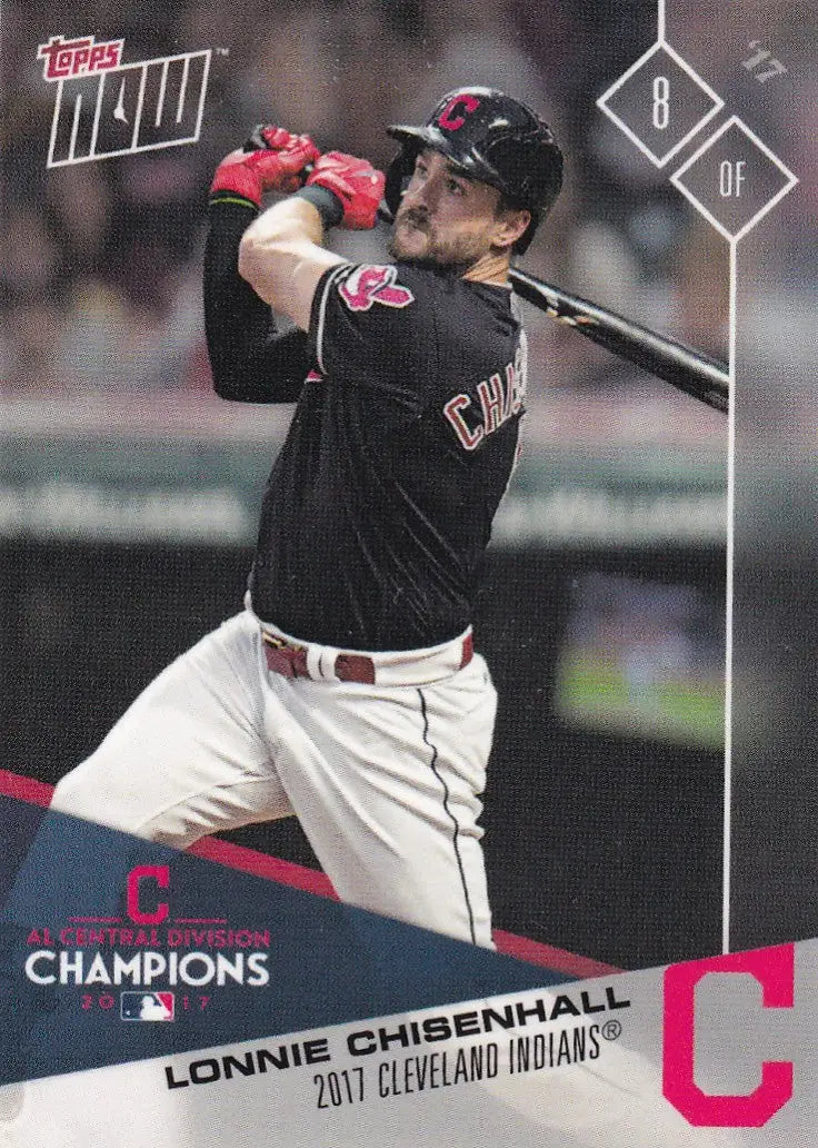 2017 TOPPS NOW POST SEASON #PS-43 LONNIE CHISENHALL- CLEVELAND INDIANS - Baseball Card Single