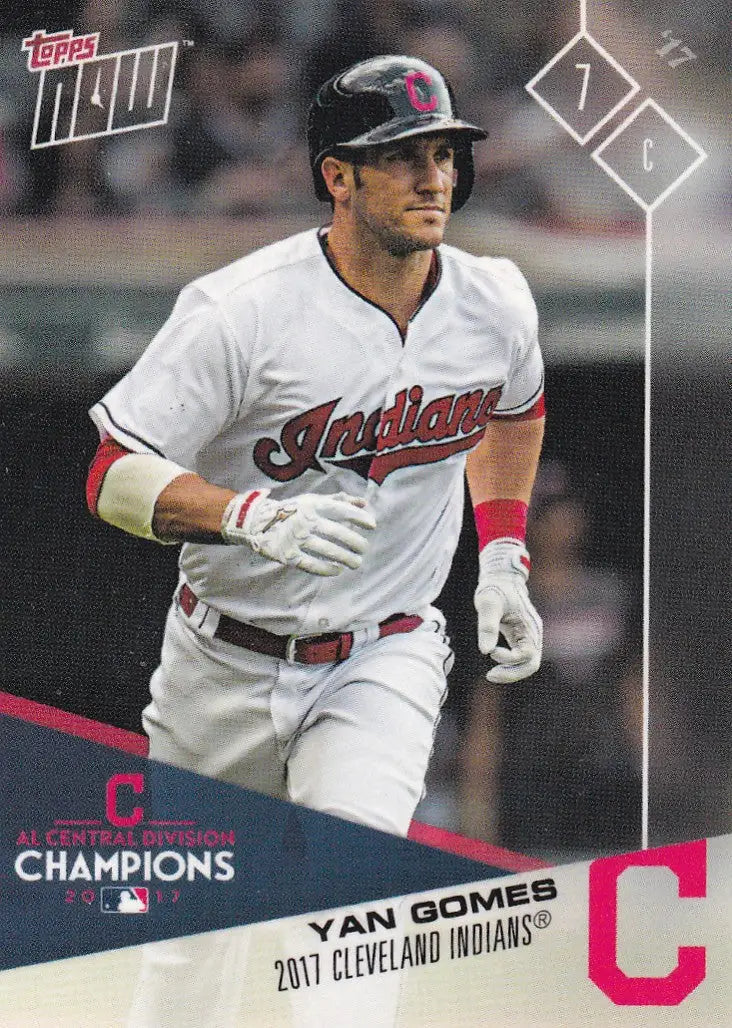 2017 TOPPS NOW POST SEASON #PS-44 YAN GOMES- CLEVELAND INDIANS - Baseball Card Single