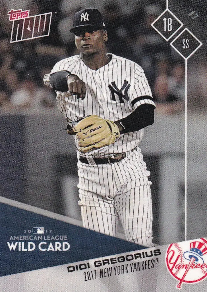 2017 TOPPS NOW POST SEASON #PS-77 DIDI GREGORIUS- NEW YORK YANKEES - Baseball Card Single