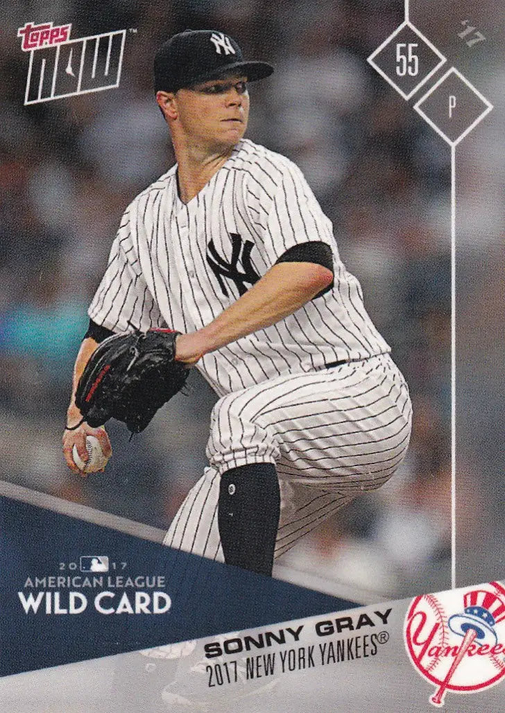 2017 TOPPS NOW POST SEASON #PS-84 SONNY GRAY- NEW YORK YANKEES - Baseball Card Single