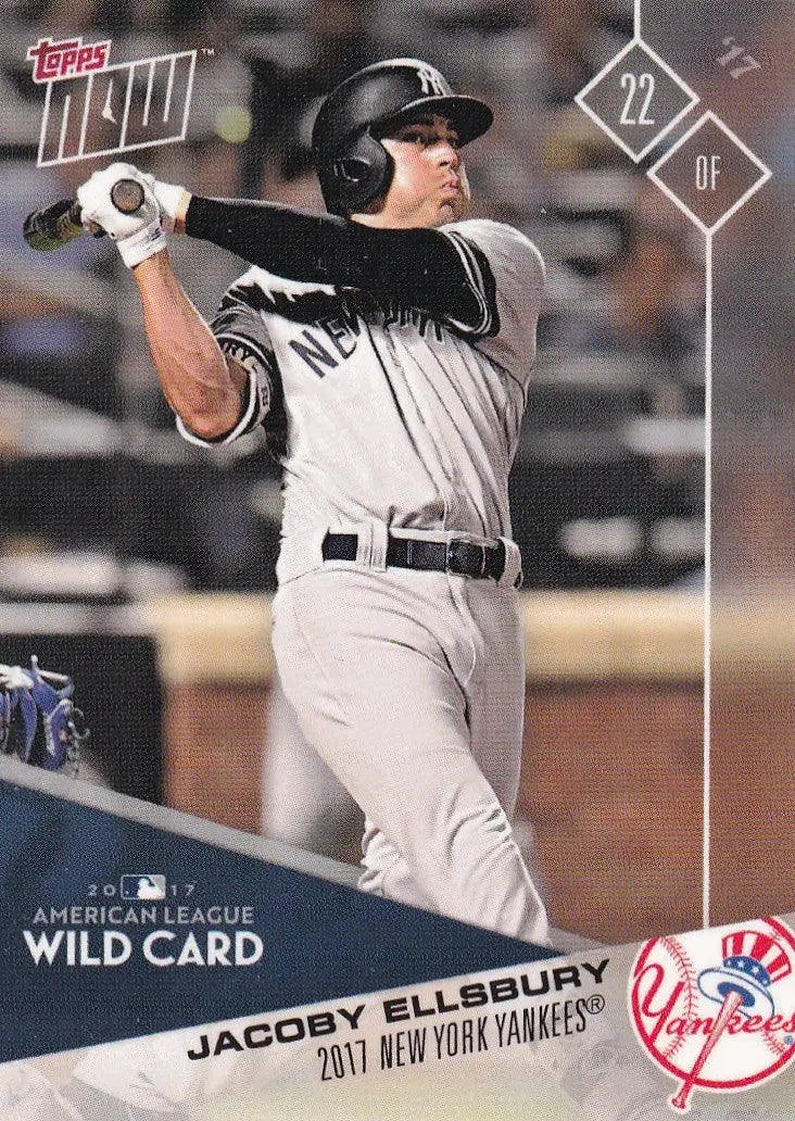 2017 TOPPS NOW POST SEASON #PS-89 JACOBY ELLSBURY- NEW YORK YANKEES - Baseball Card Single