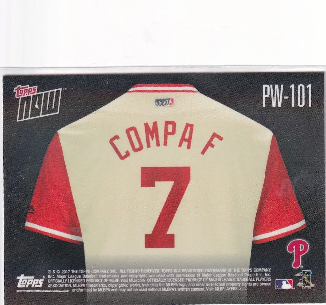 2017 TOPPS NOW #PW-101 MAIKEL ’COMPA F’ FRANCO- PHILADELPHIA PHILLIES - Baseball Card Single