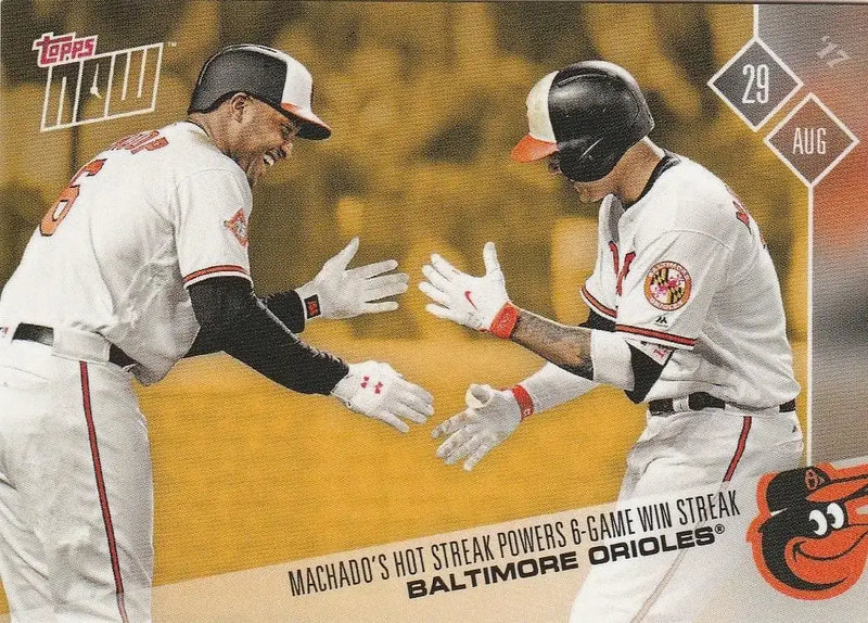 2017 Topps Now #PWB-1 Weekend Bonus Manny Machado Baltimore Orioles