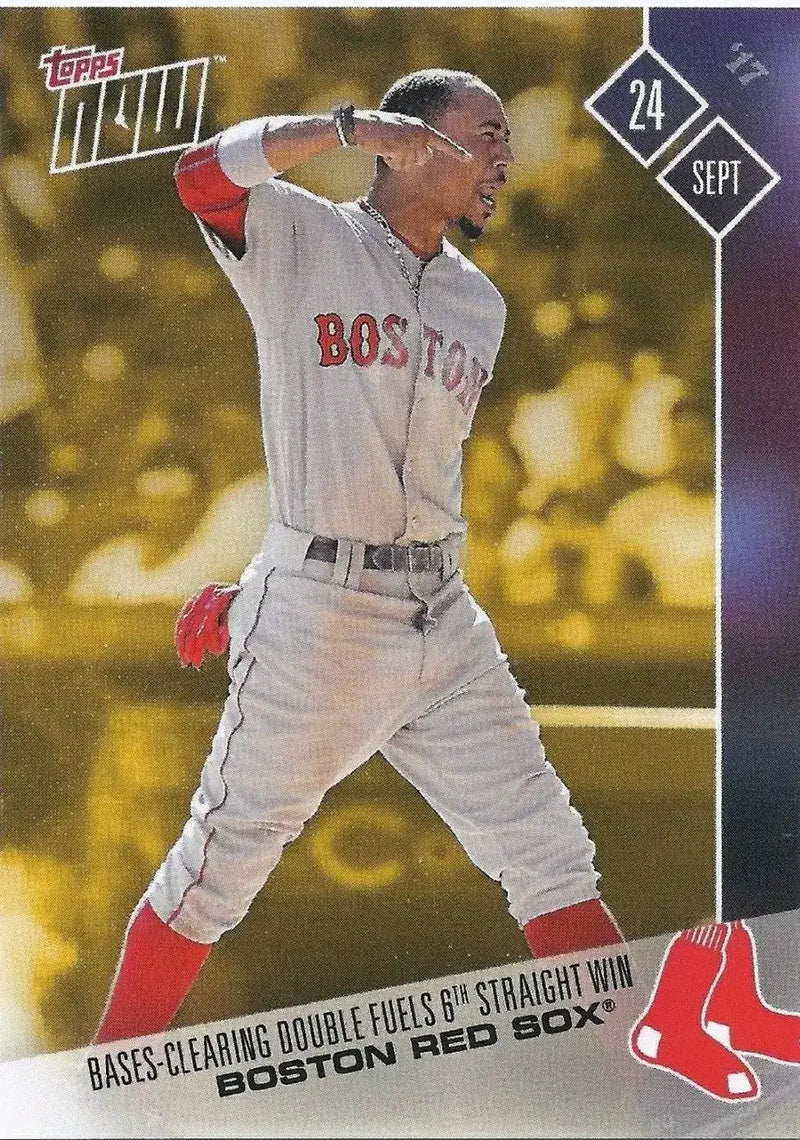 2017 Topps Now #PWB-10 Weekend Bonus Card Boston Red Sox Mookie Betts