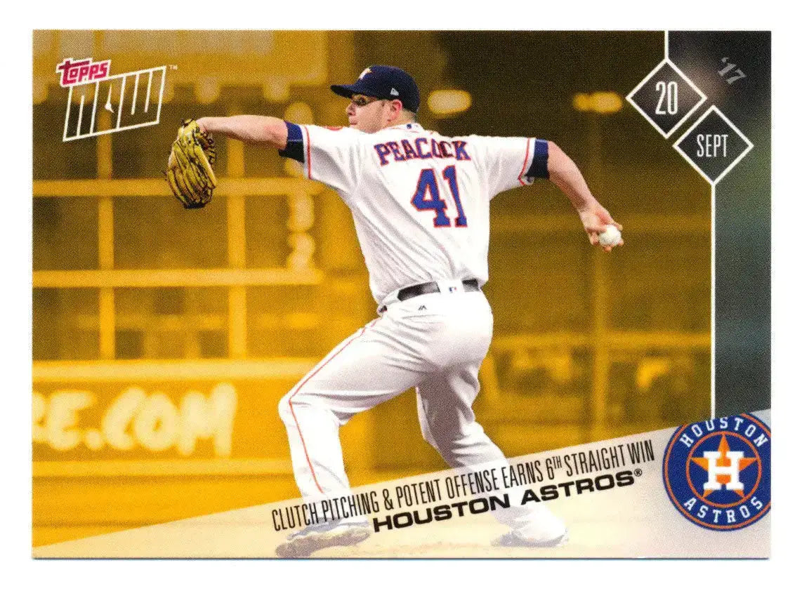 2017 Topps Now #PWB-8 Weekend Bonus Card Houston Astros