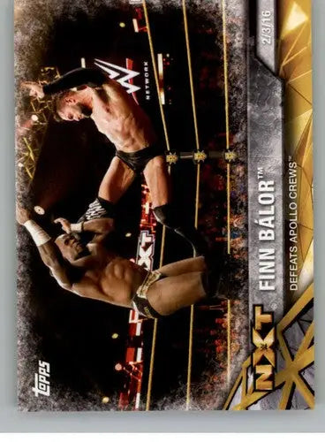 2017 Topps NXT Matches and Moments #19 Finn Balor NM-MT Defeats Apollo C ID:3462 - Wrestling Card Single