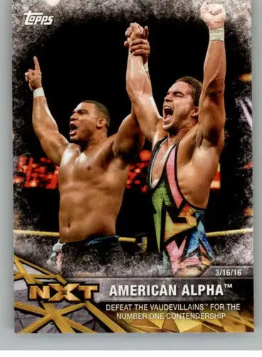 2017 Topps NXT Matches and Moments #25 American Alpha NM-MT Defeat The V ID:3466 - Wrestling Card Single