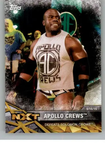 2017 Topps NXT Matches and Moments #3 Apollo Crews NM-MT Defeats Solomon ID:3455 - Wrestling Card Single