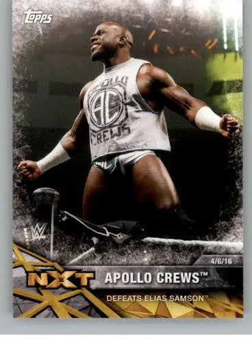 2017 Topps NXT Matches and Moments #31 Apollo Crews NM-MT Defeats Elias ID:3468 - Wrestling Card Single