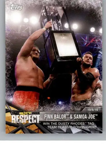 2017 Topps NXT Matches and Moments #5 Finn Balor/Samoa Joe NM-MT Win the ID:3441 - Wrestling Card Single