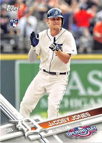 2017 Topps Opening Day #13 JaCoby Jones NM-MT RC Rookie Tigers - Baseball Card Single
