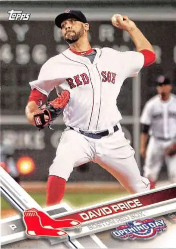2017 Topps Opening Day #132 David Price NM-MT baseball card with original gloss