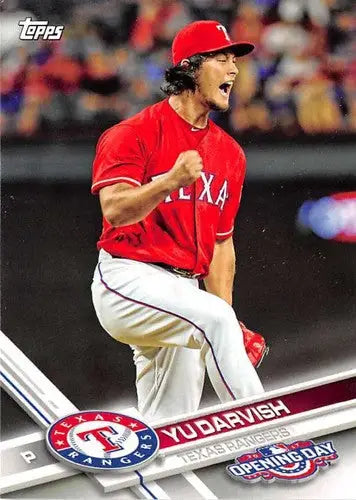 2017 Topps Opening Day #188 Yu Darvish NM-MT Rangers - Baseball Card Single