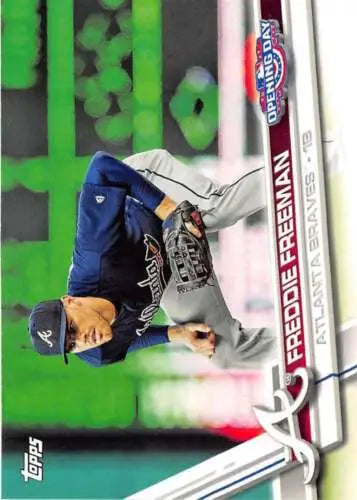 Freddie Freeman baseball card 2017 Topps Opening Day NM-MT original gloss Braves