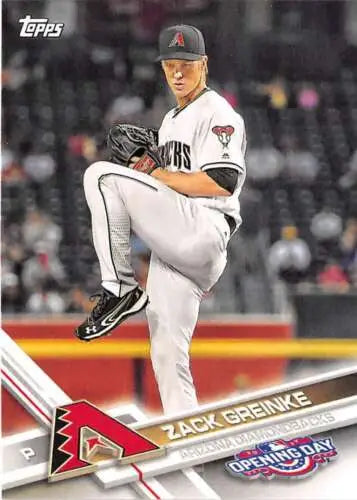 2017 Topps Opening Day #56 Zack Greinke NM-MT Baseball Card with original gloss finish