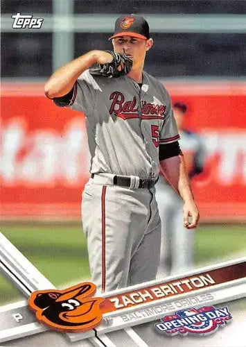 2017 Topps Opening Day #64 Zach Britton NM-MT Orioles - Baseball Card Single