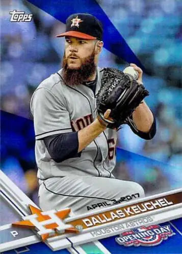Dallas Keuchel baseball card from 2017 Topps Opening Day with original gloss finish