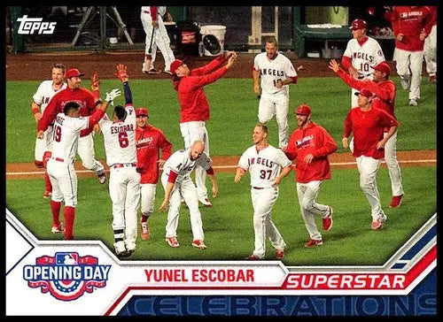 2017 Topps Opening Day Superstar Celebrations #SC-25 Yunel Escobar NM-M ID:10225 - Baseball Card Single