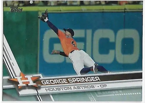 2017 Topps Rainbow Foil #389 George Springer NM-MT Astros ID:6511 - Baseball Card Single