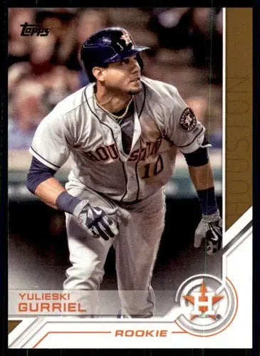 Yulieski Gurriel rookie baseball card from 2017 Topps Salute with original gloss
