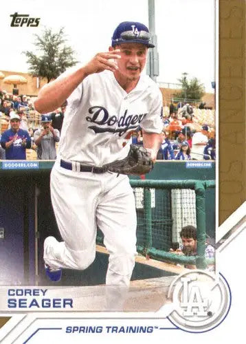 Original gloss 2017 Topps Salute Corey Seager Dodgers trading card image