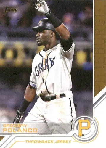 Original gloss baseball card featuring Gregory Polanco from 2017 Topps Salute Pirates