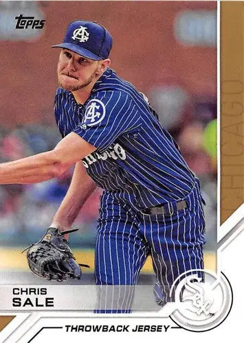 Original gloss 2017 Topps Salute Chris Sale baseball card featuring White Sox players