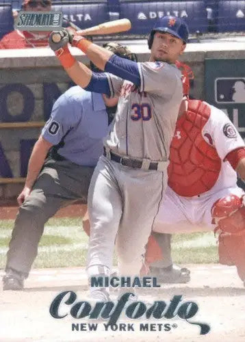 2017 Topps Stadium Club Michael Conforto Mets baseball card, NM-MT condition