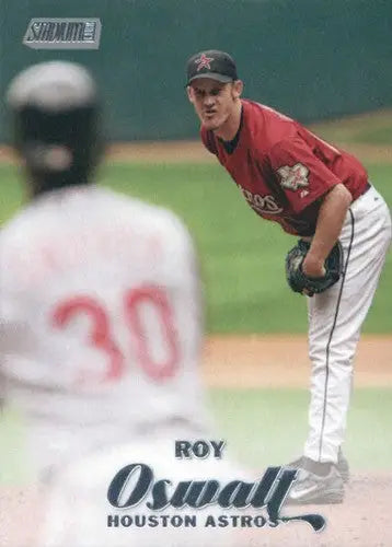 Original gloss 2017 Topps Stadium Club #153 Roy Oswalt Astros baseball card