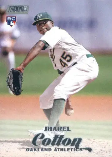 2017 Topps Stadium Club Jharel Cotton Rookie Baseball Card Athletics NM-MT