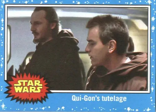 2017 Topps Star Wars Journey to The Last Jedi #1 Qui-Gon’s tutelage NM- ID:27927 - Star Wars Card Single