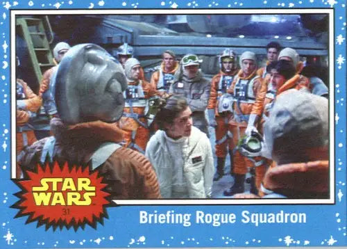2017 Topps Star Wars Journey to The Last Jedi #31 Briefing Rogue Squadr ID:27934 - Star Wars Card Single