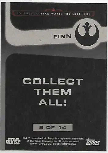 2017 Topps Star Wars Journey to The Last Jedi Illustrated Characters #9 ID:27921 - Star Wars Card Single