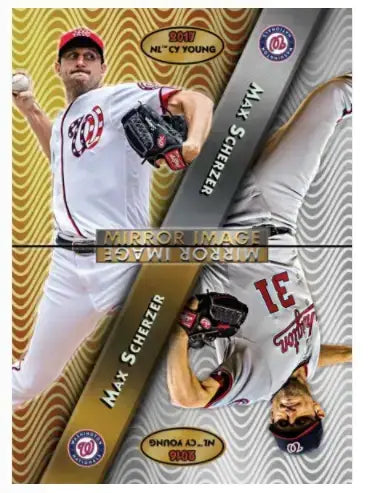 2017 Topps TBT 97/98 BOWMAN’S BEST ’MIRROR IMAGE’ DESIGN #177 MAX SCHERZER