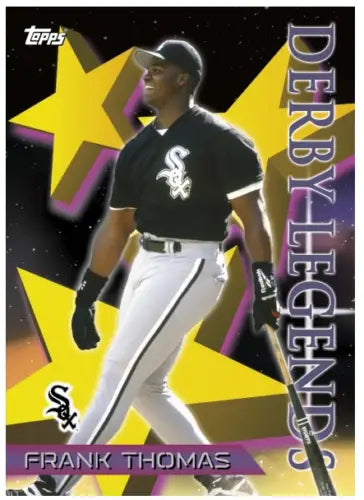 Baseball trading card of Frank Thomas in the 1996 Star Power design by Topps TBT