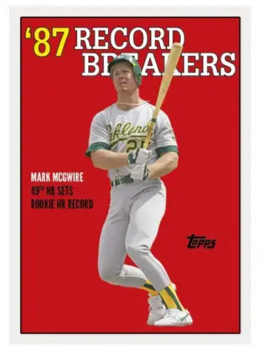 2017 Topps TBT ROOKIE RECORDS 1997 TOPPS DESIGN #130 MARK MCGWIRE OAKLAND
