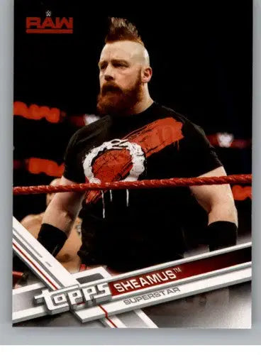 WWE Topps trading card featuring Sheamus NM-MT from 2017 Topps Then Now Forever