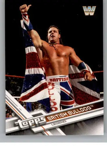 2017 Topps Then Now Forever #184 British Bulldog NM-MT ID:3373 - Wrestling Card Single