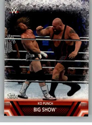 2017 Topps Then Now Forever Finishers and Signature Moves #F-15 Big Show ID:3390 - Wrestling Card Single