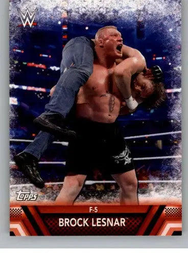 2017 Topps Then Now Forever Finishers and Signature Moves #F-3 Brock Les ID:3385 - Wrestling Card Single