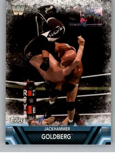 2017 Topps Then Now Forever Finishers and Signature Moves #F-5 Goldberg ID:3386 - Wrestling Card Single