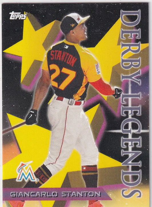 2017 TOPPS THROW BACK THURSDAY #94 GIANCARLO STANTON DERBY- MIAMI MARLINS - Baseball Card Single
