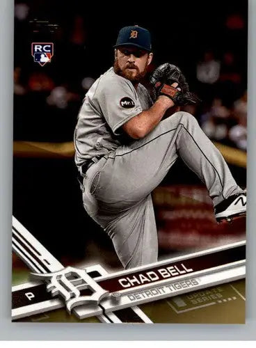 Baseball card 2017 Topps Update Gold US189 Chad Bell Tigers NM-MT