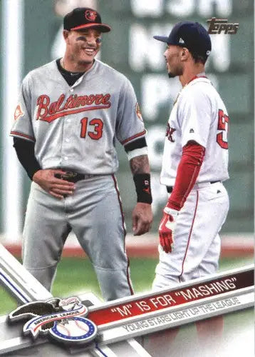 2017 Topps Update baseball card featuring Simply Sandoval with original gloss and two players