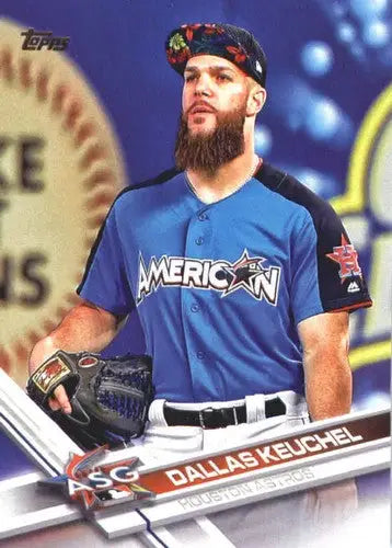 2017 Topps Update US132 Dallas Keuchel baseball card with original gloss NM-MT