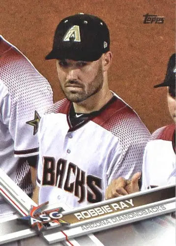 Original gloss of 2017 Topps Update US153 Robbie Ray baseball card with Diamondbacks ID 5775