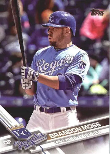 Original gloss 2017 Topps Update US174 Brandon Moss baseball card Royals ID 5789